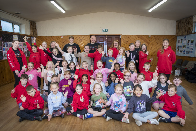 Our Gang 2024 Cub and Brownie cast with members of the production team. 