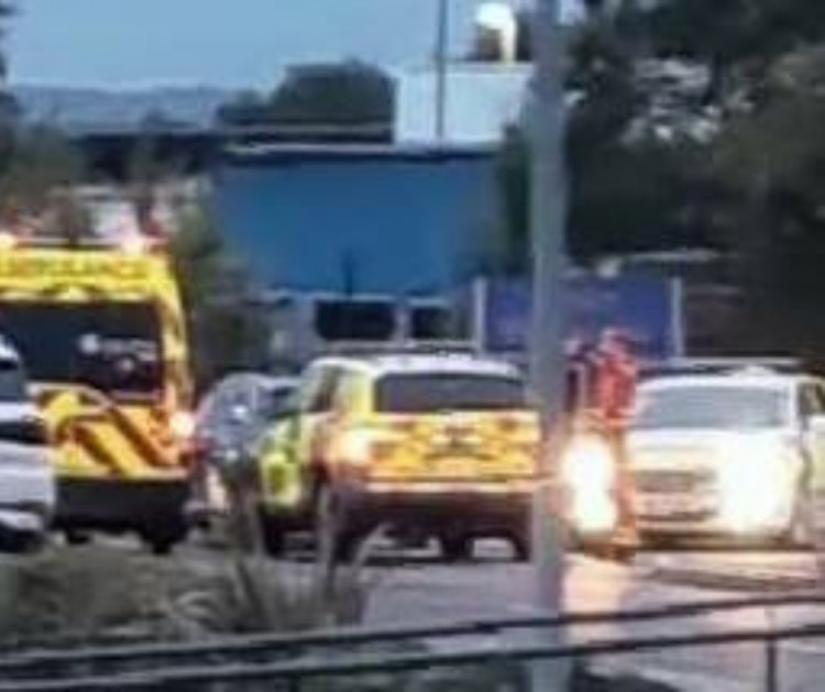 Emergency services are managing the situation, and residents are being urged to avoid the area while the incident is ongoing.