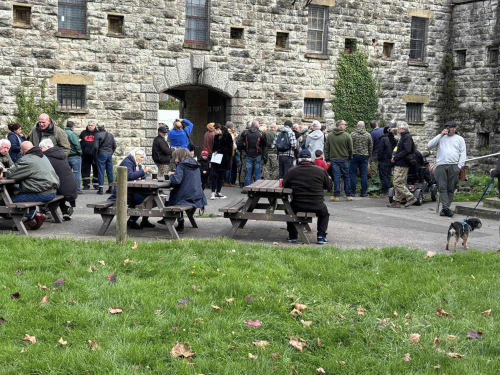 More than 1,000 people are estimated to have visited Coalhouse Fort over the weekend. 