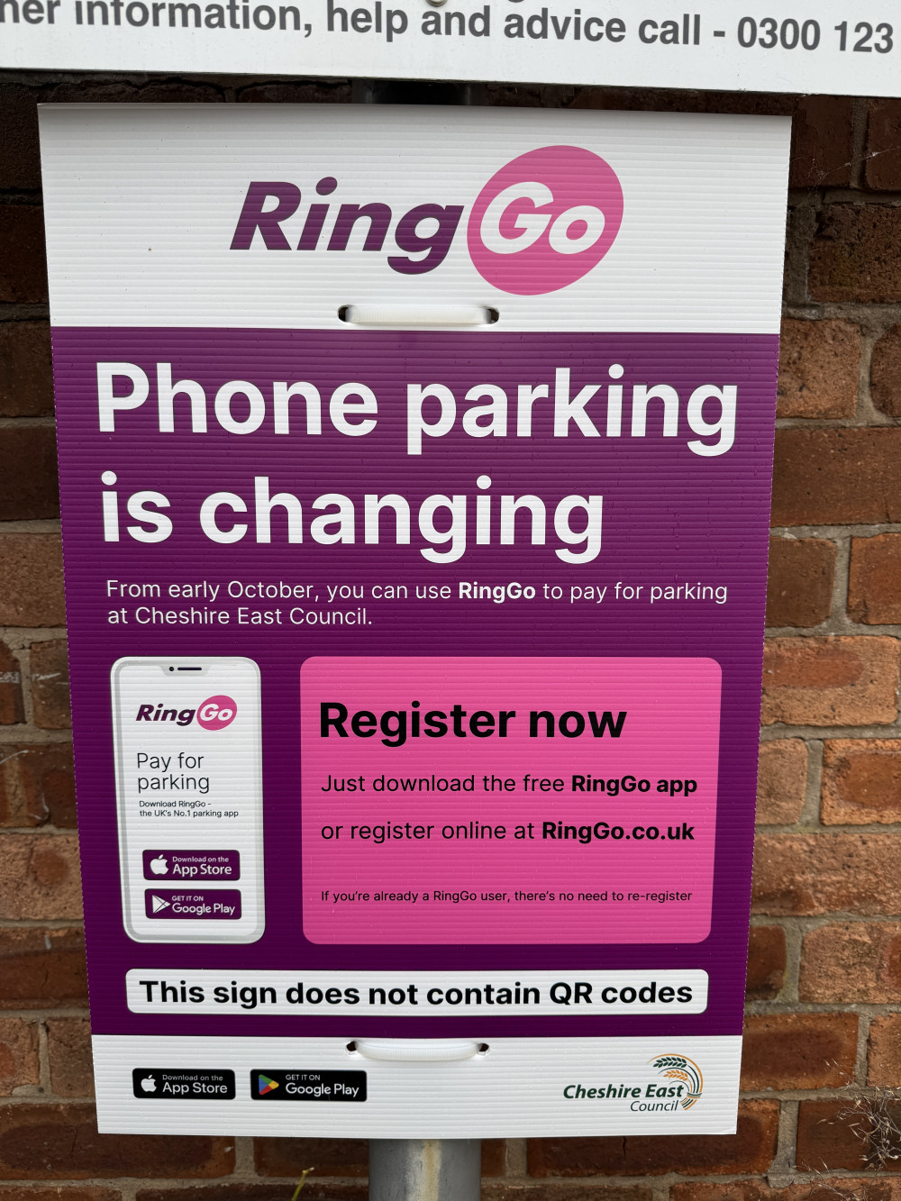 Cheshire East Council has warned motorists to stay safe from QR code scams by using their cashless parking app provider RingGo (Jonathan White).