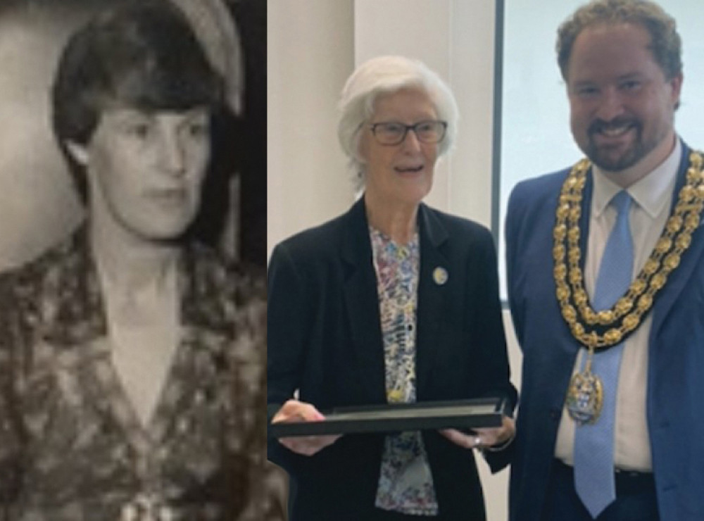 Margaret Jones was Thurrock Council's first unitary mayor in 1974 and in 2022 her 47th successor Cllr James Halden presented her nomination on the borough's roll of honour.