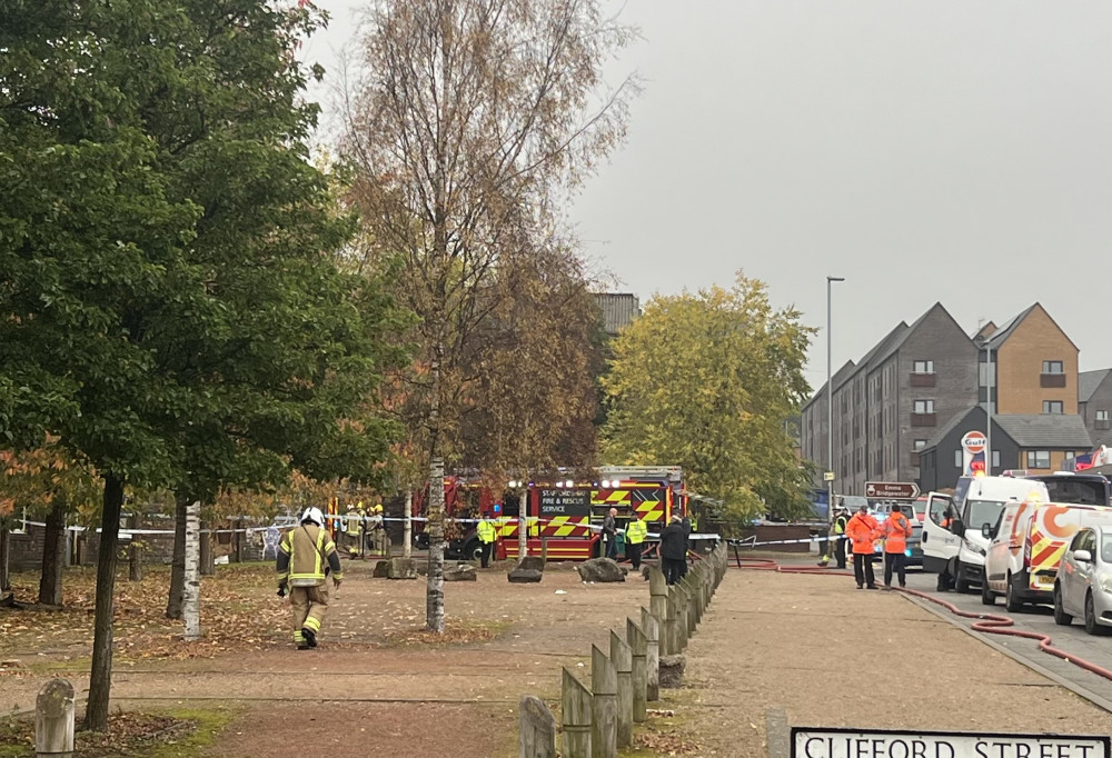 Emergency services are at the scene of a fire in Hanley (Nub News).