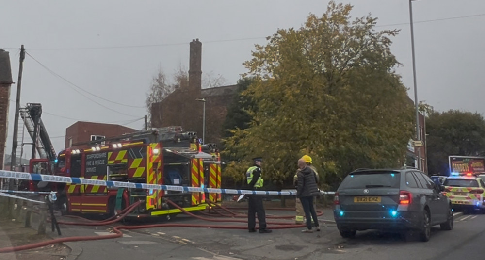 Police and firefighters were called to Paxton Street, Hanley, at around 6am yesterday (Nub News).