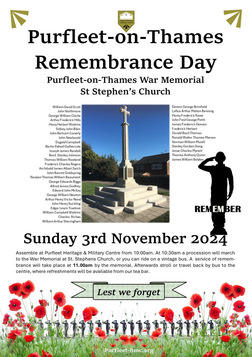 Purfleet-on-Thames Remembrance Day Purfleet-on-Thames Remembrance Day