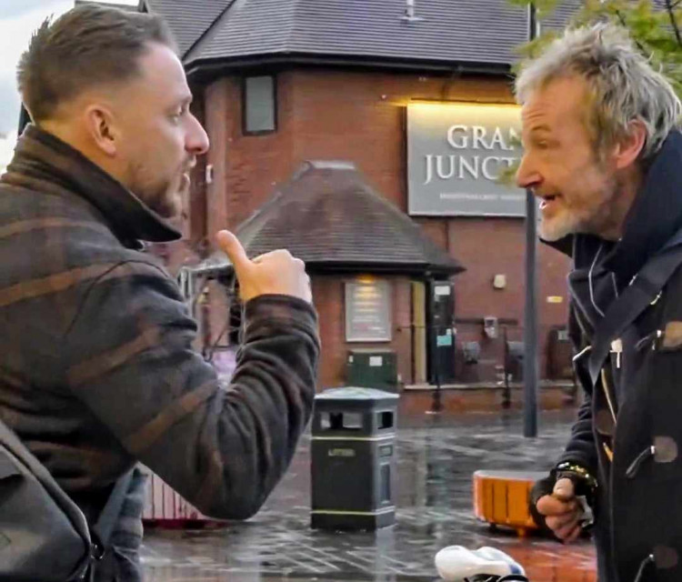 Anthony Wilson bumped into Daniel O' Reily, also known as Dapper Laughs in Lyceum Square on Saturday 12 October, hours before his Lyceum stand-up comedy show (Daniel O'Reilly).