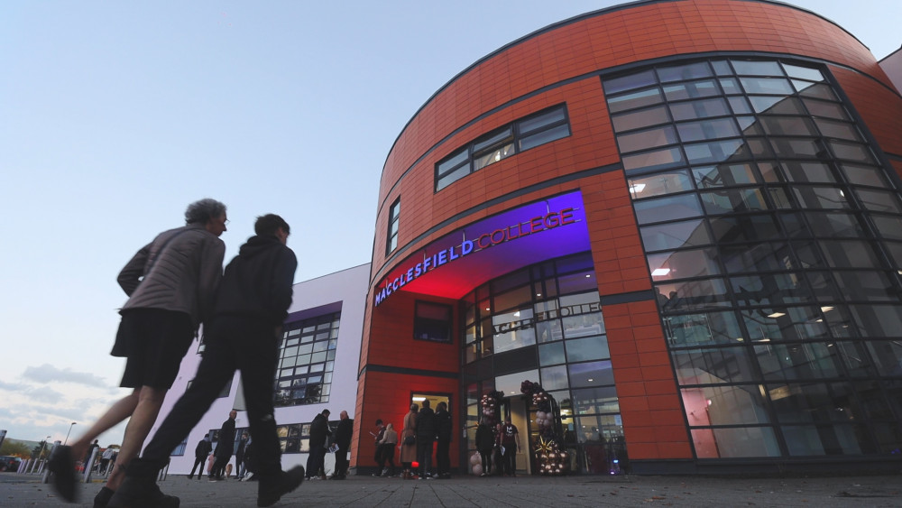 A still from last night's open event. (Image - Macclesfield College)