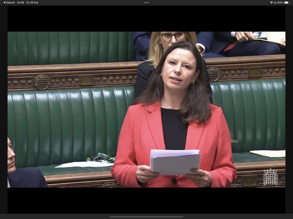 In Sarah’s speech she praised not only the beauty of the Congleton constituency but also its strong community spirit. (Photo: Sarah Russell MP)