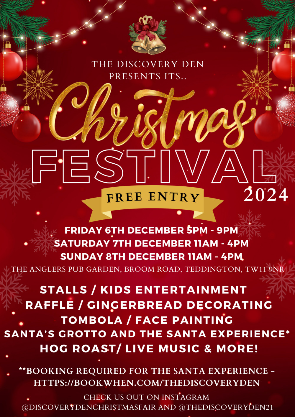 The Discovery Den's Christmas Festival 2024 The Discovery Den's Christmas Festival 2024