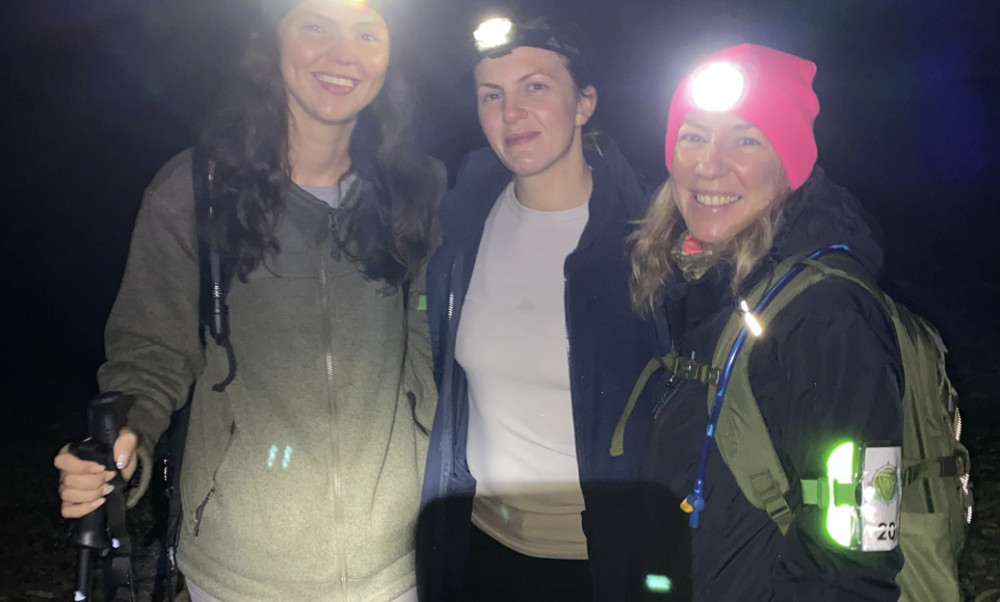 (L-R) Victoria Markham-Bean, Caroline Staton and Sarah McTavish all took part in the challenge, for the charity which is based in Macclesfield. (Image - Smile Group)