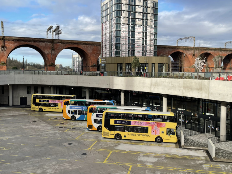 Police have authorised an S35 dispersal order in Stockport town centre following anti-social behaviour from balaclava-wearing youths around the bus station (Image - Alasdair Perry)