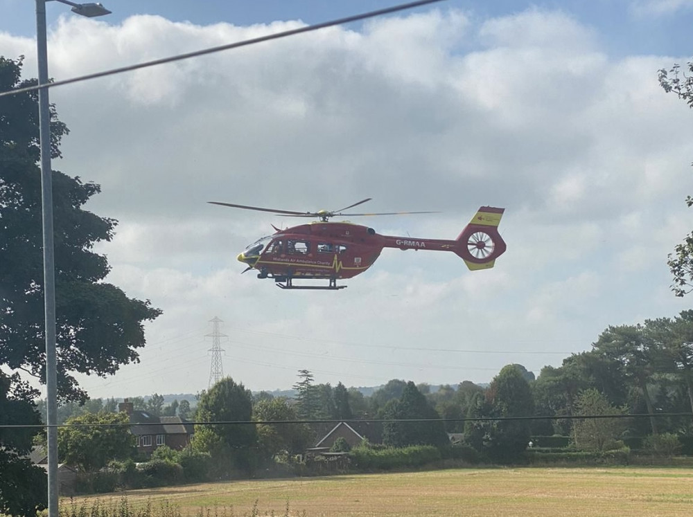 A pedestrian was airlifted to hospital following a collision with a van earlier today (Nub News).