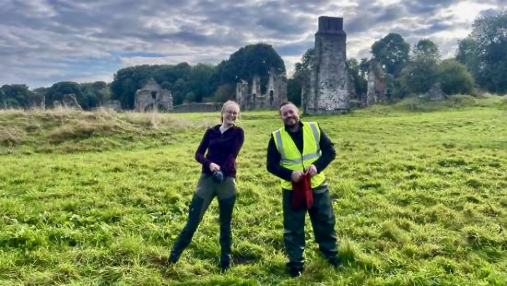 Mark Endacott working with Alison Brand-Barker from the National Forest Company. Photos: National Highways