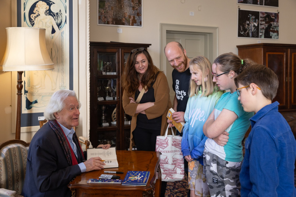 Over the Moon author A.C. Grayling meets fans at Wells Festival of Literature (credit: Jo Shepherd)