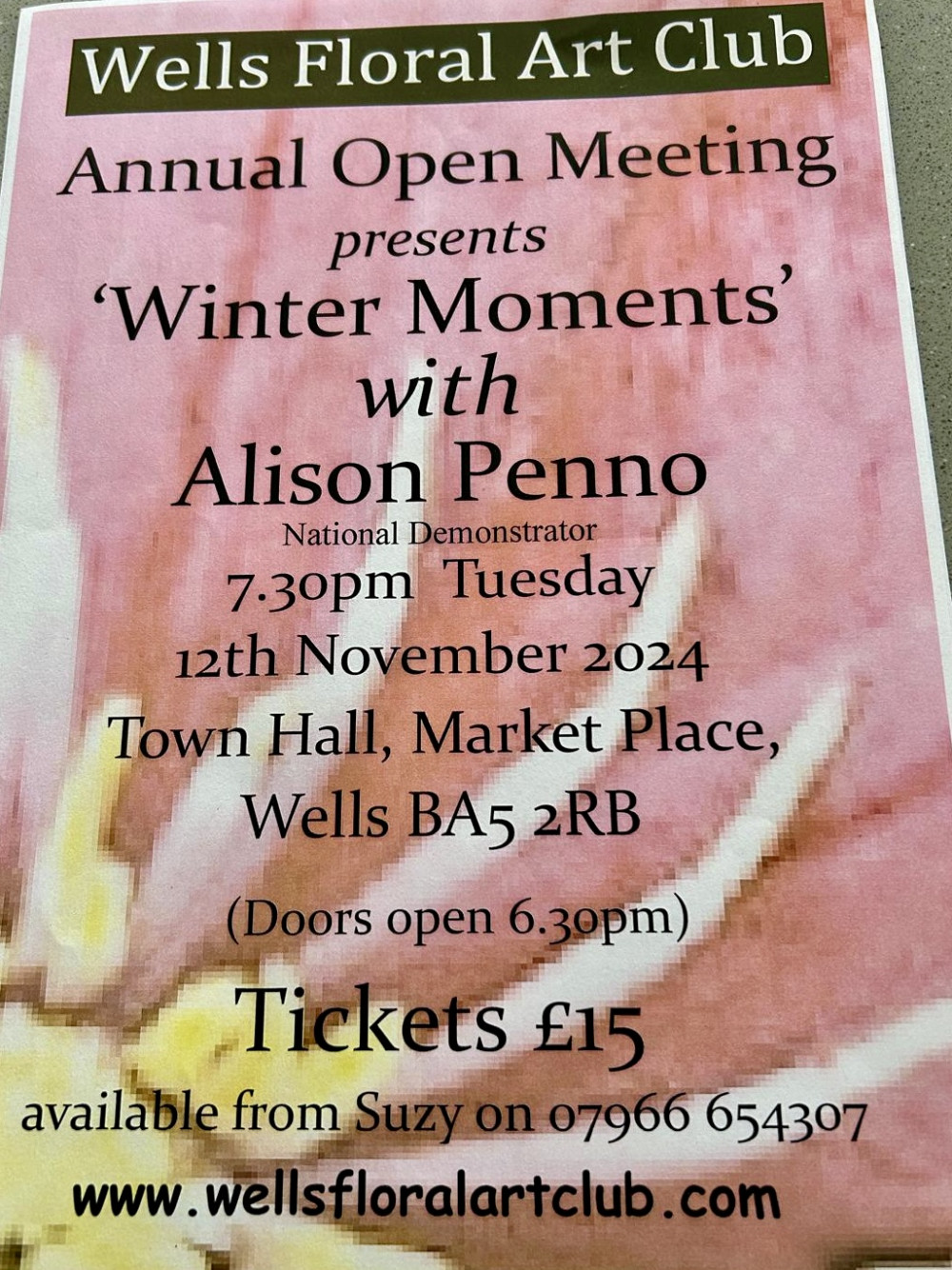 Wells Floral Art Club Open Evening 