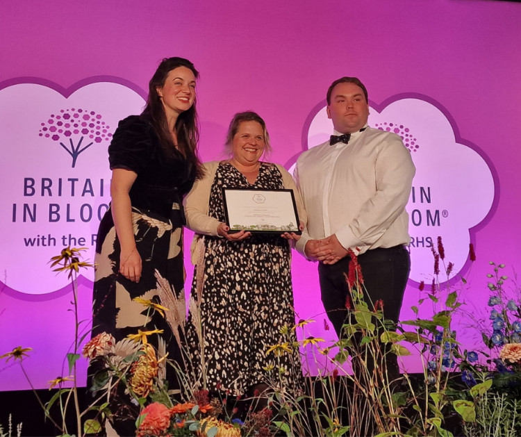 The Glastonbury in Bloom team secured a gold award and a Discretionary Award for Exceptional Public Engagement in Arts and Culture at this year’s Britain in Bloom competition.