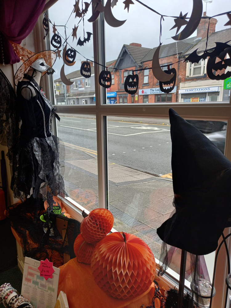 Juliet Davies, whose husband Eddie, owns and manages United Carpets, had an idea to put together a fun Halloween shop window display competition (United Carpets).