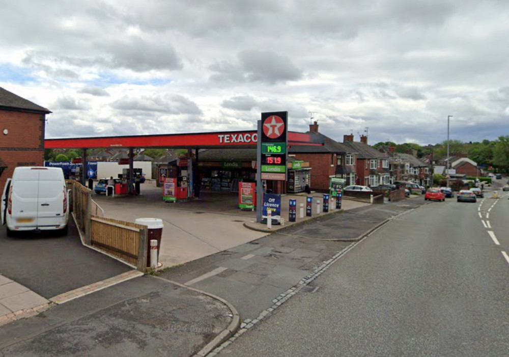 Police were called to Texaco, on Hanley Road, on Wednesday afternoon (Google).