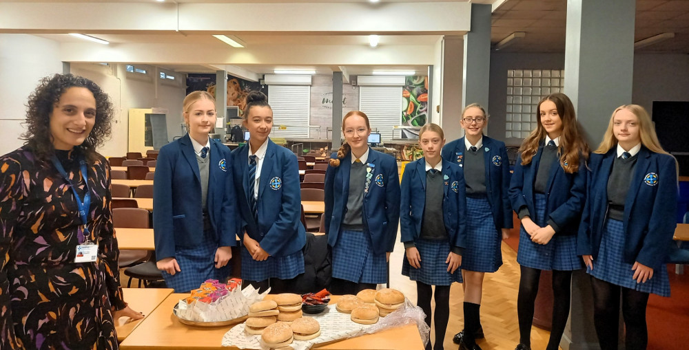 Top scorers in Sandbach High School and Sixth Form College's new house point system enjoyed breakfast. (Photo: Sandbach High School and Sixth Form College)