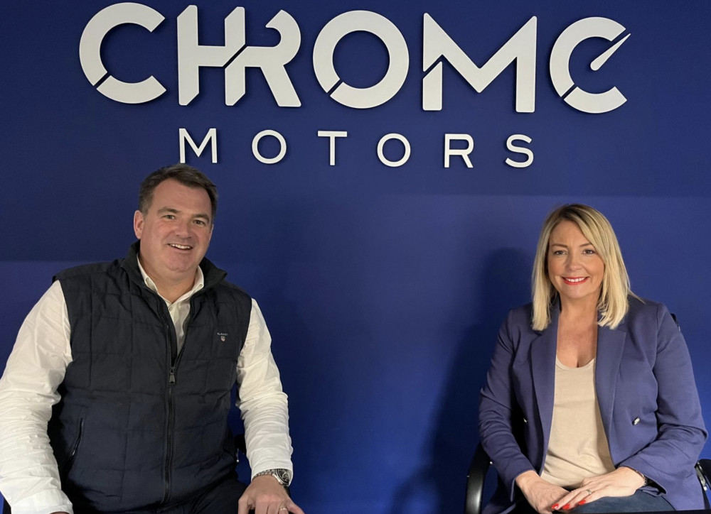 RETURN OF THE MACC: Danny and Natalie Towns, of Chrome Motors. 