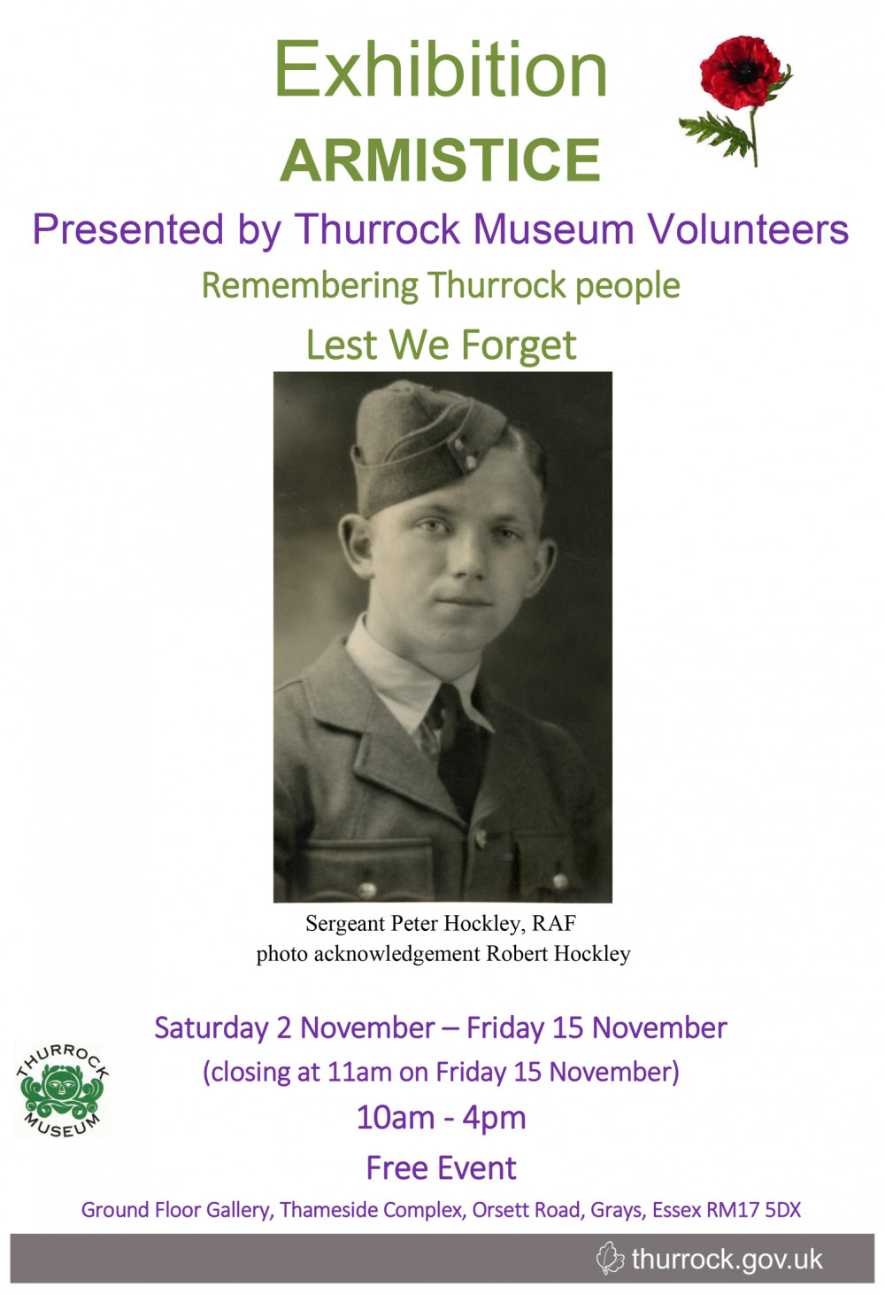 Sergeant Peter Hockley features on the poster