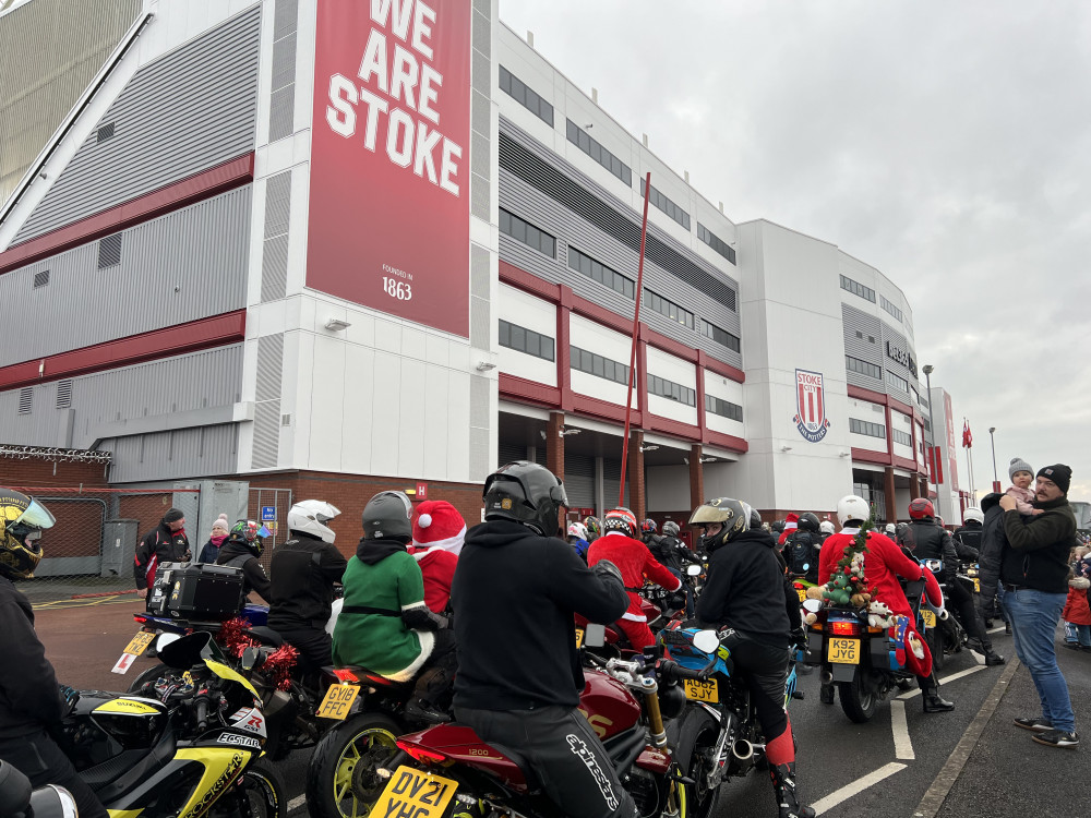 Over 1,500 bikers will set off from Bet365 Stadium on Sunday 24 November (Nub News).