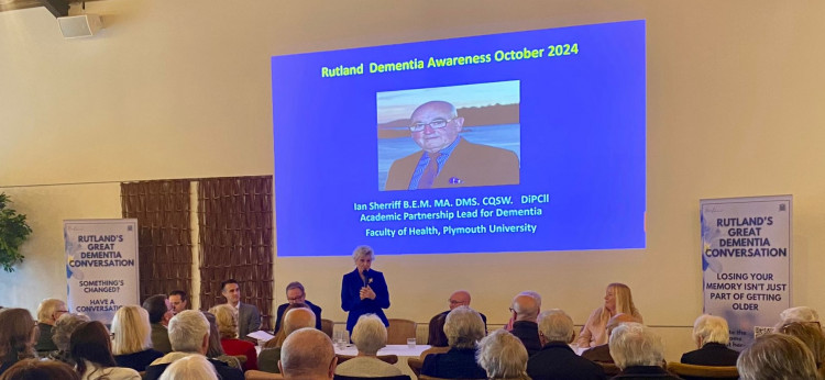 The Great Dementia Conversation was opened in Rutland by a speech by Angela Rippon. (Photo: Alicia Kearns, MP)