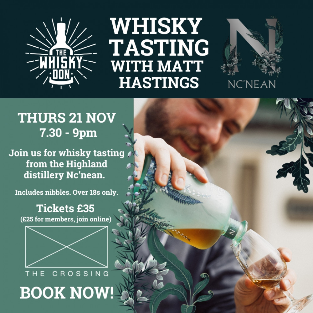Whisky Don Whisky Club Tasting with Matt Hastings of Nc'nean Distillery Whisky Don Whisky Club Tasting with Matt Hastings of Nc'nean Distillery