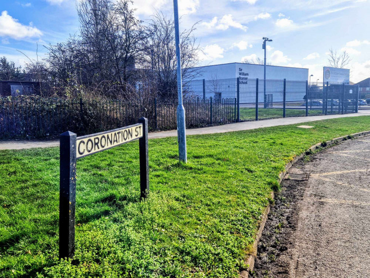 Coronation Street, between Elm Drive and William Way (outside Sir William Stanier School), closed on Monday 28 October (Ryan Parker).