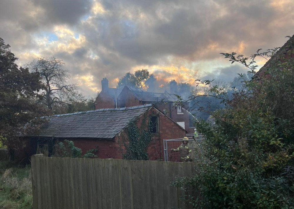 Crews were called to the incident on Fusiliers Way at around 3pm (image via Kenilworth Fire Station)