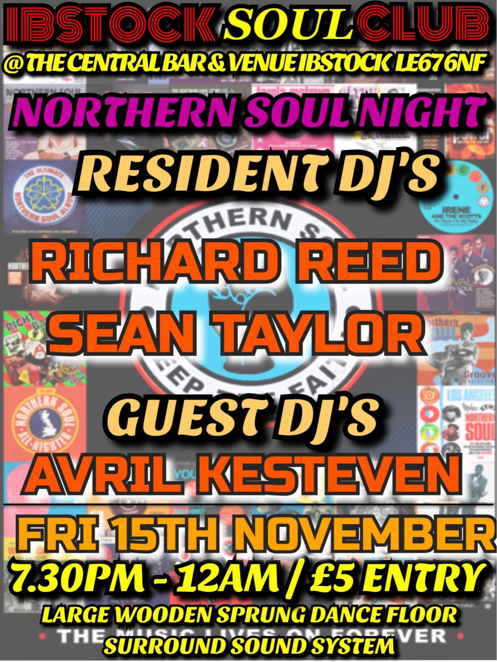 Ibstock Soul Club at Central Bar and Venue, Central Avenue, Ibstock, near Ashby de la Zouch