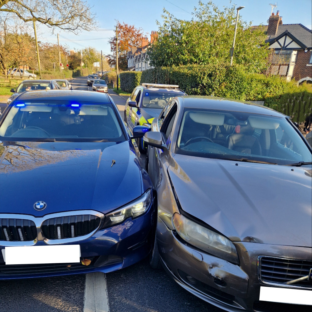 A 38-year-old woman was arrested following a police pursuit across Staffordshire (Staffordshire Police).