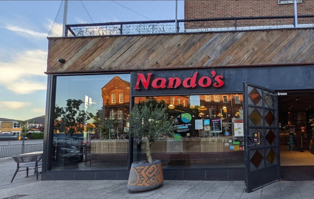 The New Malden Nando's is located on the High Street (Image via Google Maps)