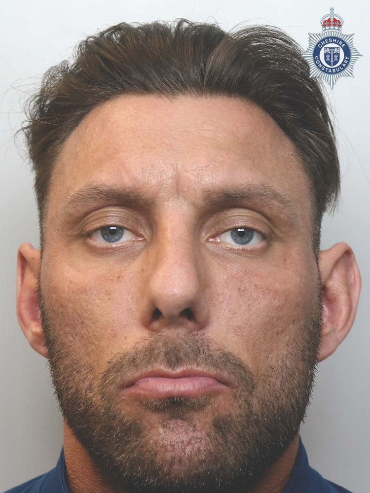 Harry Rogerson, 35, from Crewe, is wanted in relation to an assault (Cheshire Police).