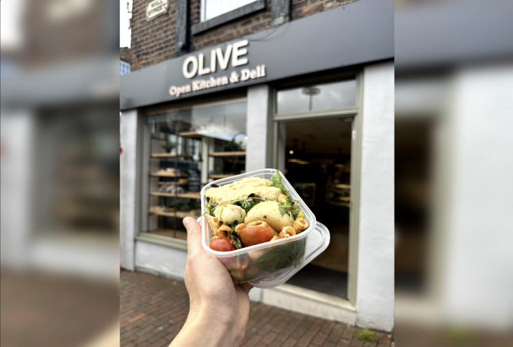 A build-your-own salad box at Olive Open Kitchen & Deli. (Image - Macclesfield Nub News) 