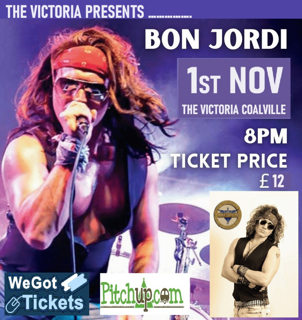 BON JORDI tribute to Bon Jovi playing live at The Victoria, Whitwick Road, Coalville BON JORDI tribute to Bon Jovi playing live at The Victoria, Whitwick Road, Coalville