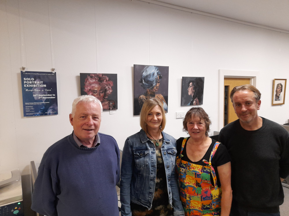 Chris Franks Chair of Trustees, Louise John, Janet Blackman and Phil Gauci.