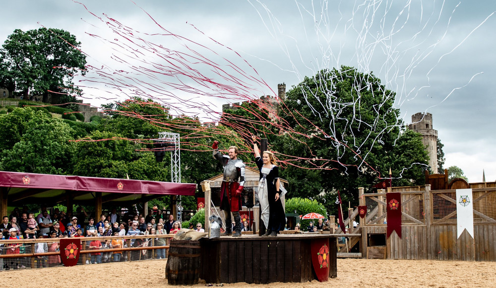 Warwick Castle's outdoor arena has come under fire (Image via White Tiger PR)