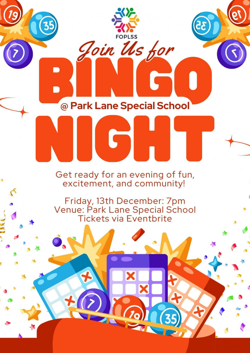 Bingo night in aid of Park Lane Special School Bingo night in aid of Park Lane Special School