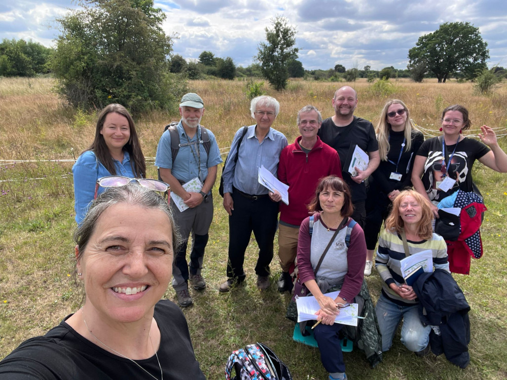 Friends of Hatton Fields Members and Chair Clare Searle pictured bottom left (credit: Clare Searle/Friends of Hatton Fields).