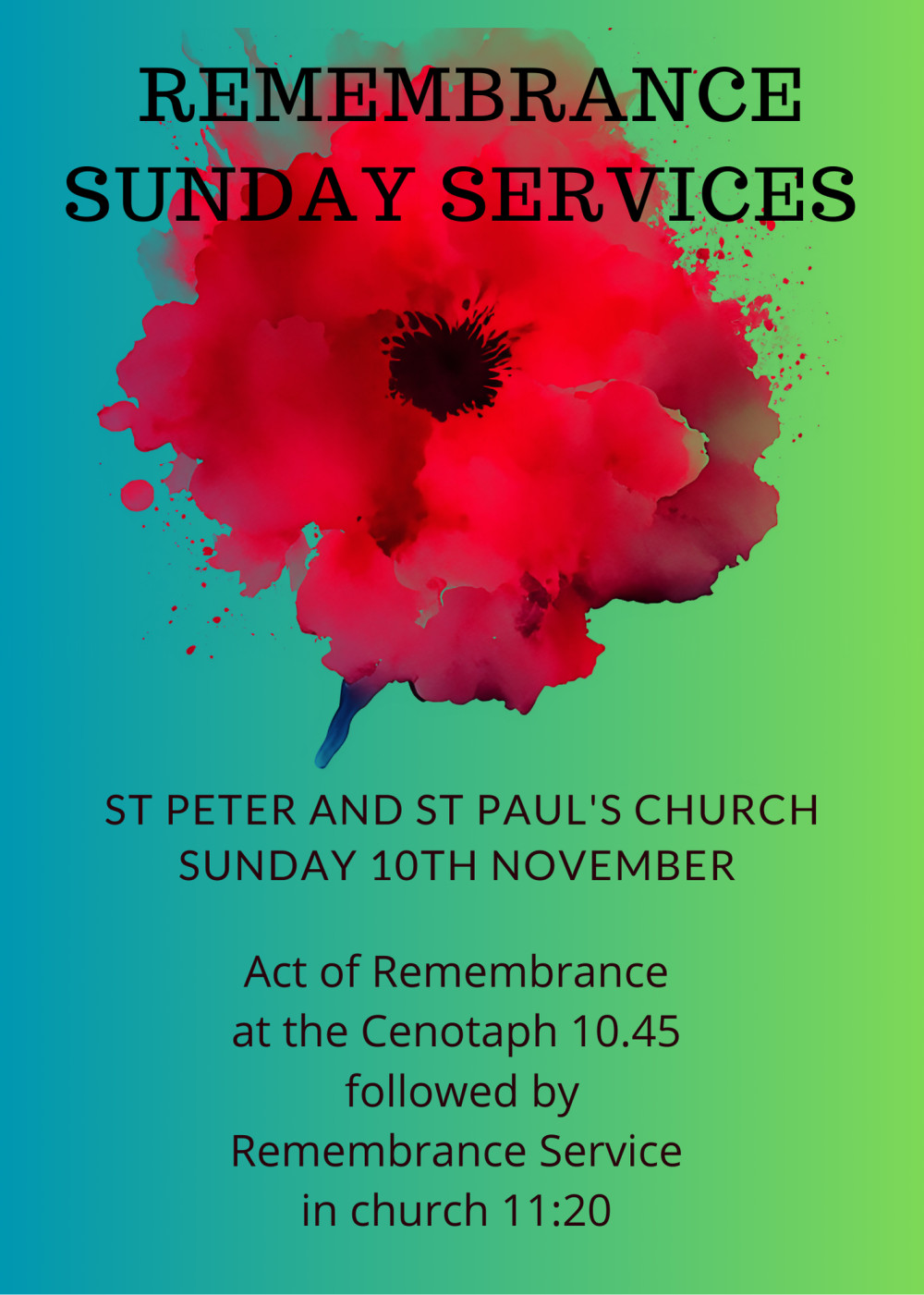 Remembrance Sunday Remembrance Sunday