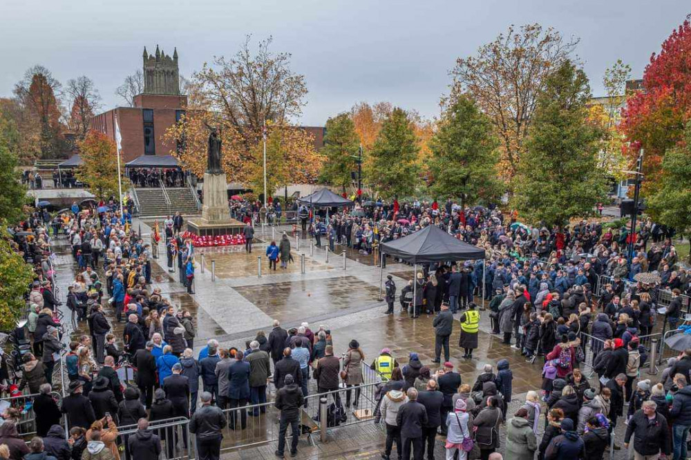 Everyone is invited to Crewe's annual Remembrance Sunday service and parade, taking place at Memorial Square on Sunday 10 November (Peter Robinson).