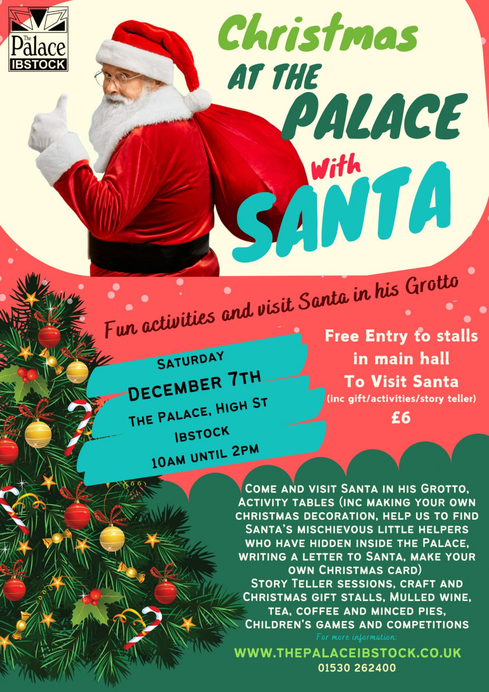 Santa at The Palace at The Palace Community Centre, Ibstock, near Coalville