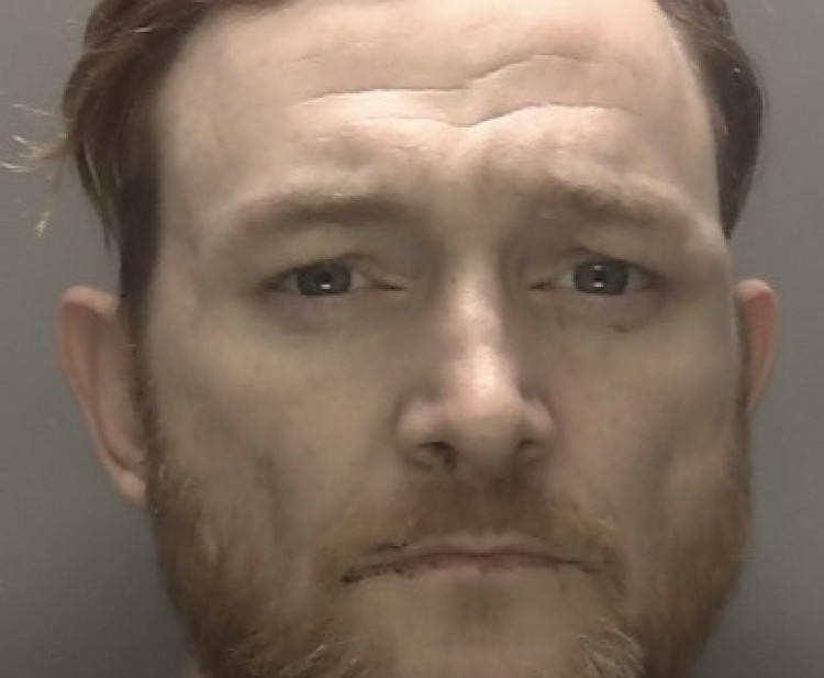Damian Mould, 38, was jailed for 12 years. Photos: Leicestershire Police