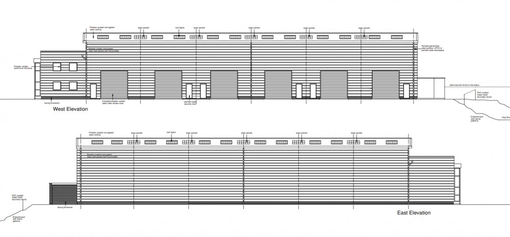 Drawings of the proposed changes at Warwick Motor Hub (image via planning application)