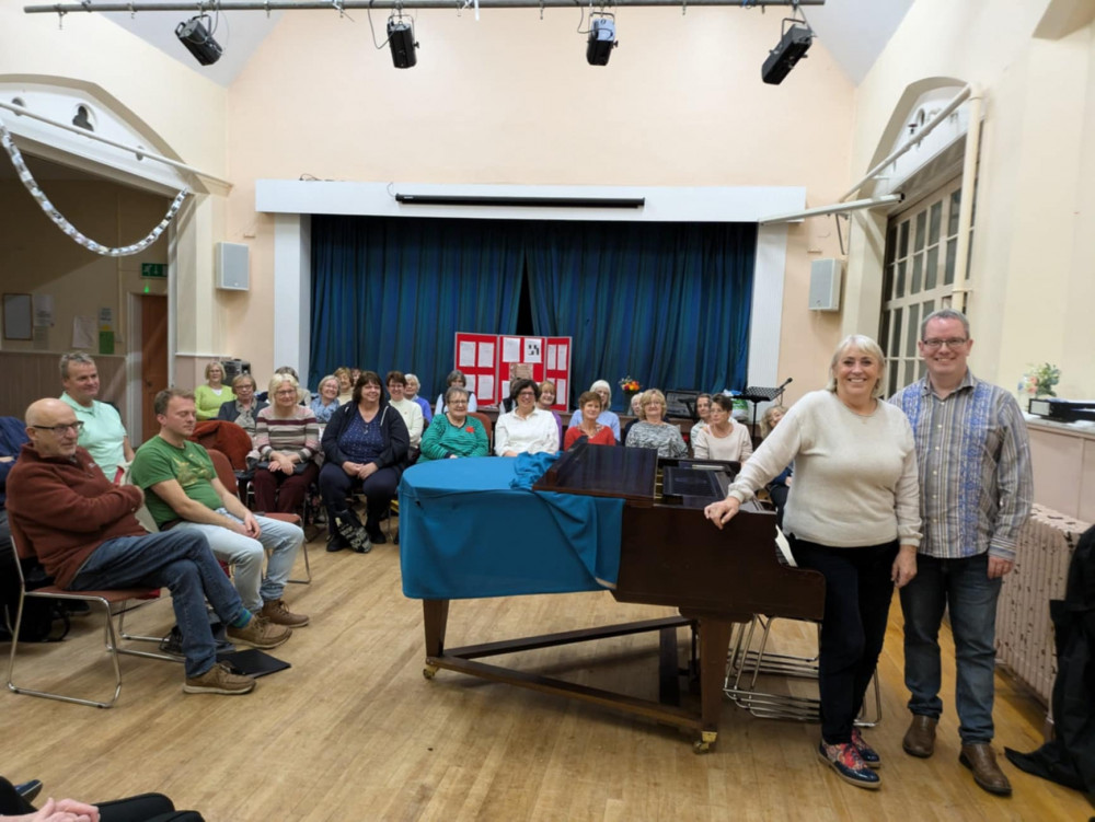 Sue Thomason, who son Matthew set up the choir, with musical director, Dan Hollinghurst. (Photo: Nub News)