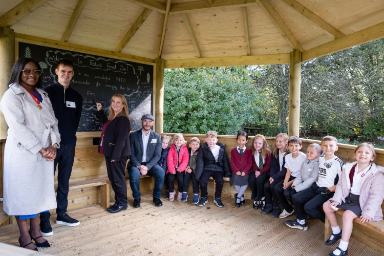The outdoor classroom at Woodcote Primary was opened last month. Photo: Supplied