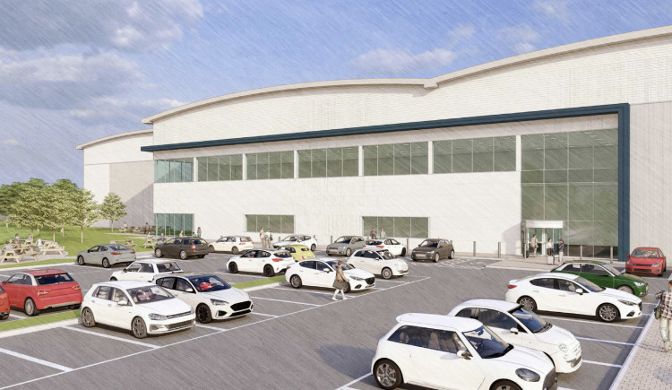 An artist's impression of the new building (image via planning application)