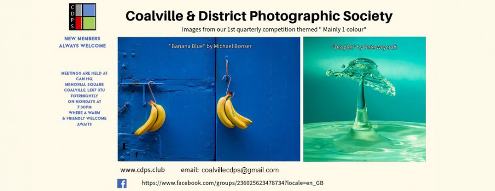 Coalville & District Photographic Society Annual Exhibition at Coalville C.A.N, Ground Floor, Memorial Square, Coalville