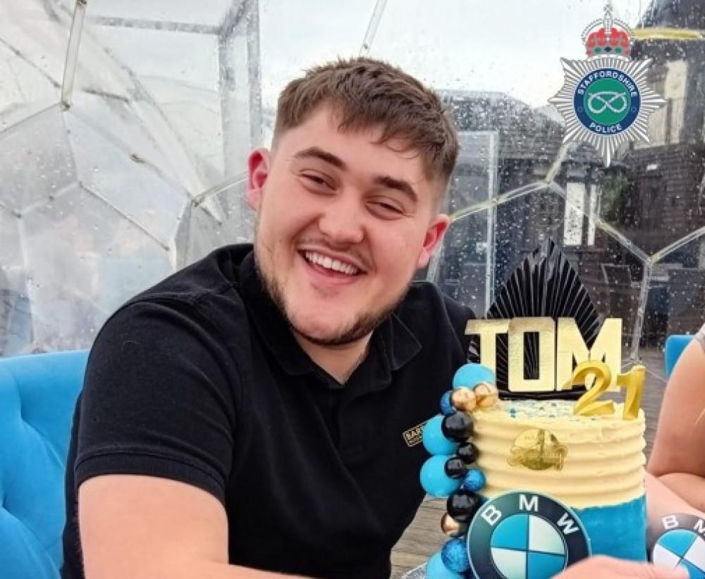 Tom's colleagues at Powerleague Stoke have launched a fundraiser in his memory (Staffordshire Police).