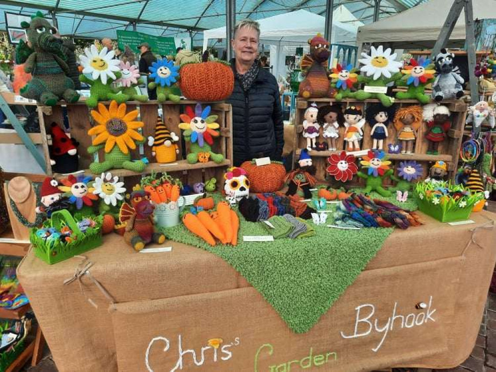 Chris's Byhook Garden stall at the Art, Craft and Enterprise Fair, Ashwell Road